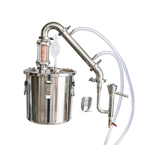 Destilador de alcohol de 12L para el hogar, lente de visión de malla de cristal de cobre, con prensa privada para vino, whisky, whisky y Ron - Product Image 5