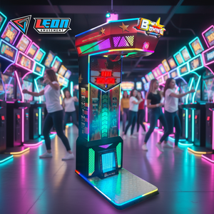 Máquina Expendedora de Boxeo Electrónica, Operada con Monedas, de Acero Inoxidable, Juego de Deportes de Entretenimiento, Gran Máquina de Puñetazos <span class=keywords><strong>LEON</strong></span> - Product Image 3