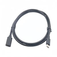 Cable de Extensión Tipo-C Macho a Hembra (C-a-C) de PVC para Cables de Datos, Hubs, Lectores de Tarjetas, OTG-Múltiple