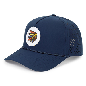 Casquette de baseball personnalisée en gros à 5 panneaux avec logo en caoutchouc PVC, imperméable, perforée au laser, respirante, pour le golf (Gorras) - Product Image 3