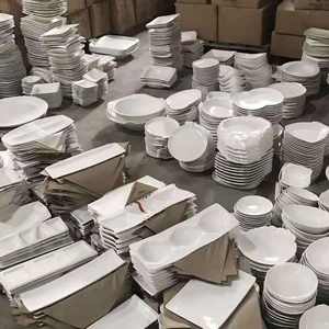 Stock Económico: Vajilla de Porcelana Blanca para Hotel, Venta Directa, Platos de Cerámica Clásicos y Modernos - Product Image 5