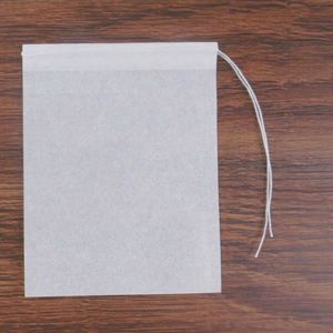 PLA Biodegradable Wood Pulp Small Tea Coffee Filter <b>Bag</b> With Drawstring Thread 6*8cm 7*9cm 5*7cm - Product Image 2