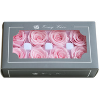 AYOYO Boîte de fleurs éternelles de 4-5 cm, fleurs de la Saint-Valentin, fleurs de mariage, roses immortelles, roses noires préservées, autres fleurs décoratives