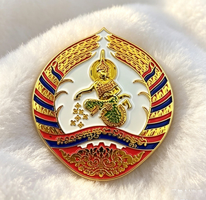 เข็มกลัดโลหะที่ระลึกประเทศกัมพูชา, เข็มกลัดเคลือบแบบกำหนดเอง, เข็มกลัดตกแต่งของที่ระลึกการเดินทางคุณภาพสูงทำจากโลหะผสมสังกะสี - Product Image 3