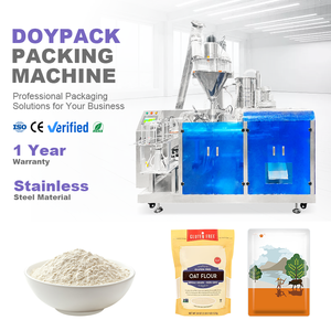 Máquina de Envasado de Alta Precisión para Harina de Trigo de 1 kg, Máquina de Llenado y Sellado de Bolsas de Papel Preformadas para Polvo - Product Image 1