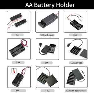Support de batterie SMT, porte-batterie pour pièces de monnaie, AA 3AA 4AA 6AA 8AA 18650 21700, CR1220, CR CR2016, CR2032, CR2354, CR2450 D