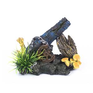 Xinly Groothandel <span class=keywords><strong>Aquarium</strong></span> Decor Hars Mini Trein Wrak <span class=keywords><strong>Aquarium</strong></span> Ornamenten - Product Image 4