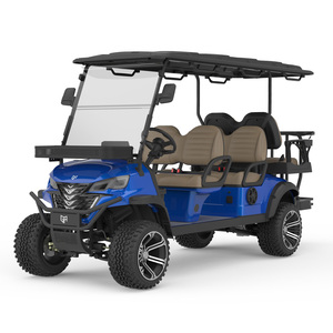 Voiturette de golf personnalisée 48V avec batterie au lithium, 4+2 places, 6 places, avec certification CE, voiturette de golf 6 places pour parcours de golf - Product Image 1
