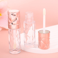 Tubes de gloss à lèvres luxueux à facettes, contenants de gloss à lèvres 5 ml, tubes de gloss à lèvres personnalisés et boîte d'emballage