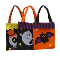 Großhandel Mehrfarbige Anpassbare 2026 Halloween-Geschenktüten für Kinder aus Vliesstoff mit Griffen, Wiederverwendbar, 22x26cm