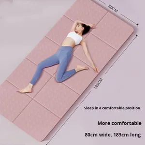 Tapis <span class=keywords><strong>de</strong></span> <span class=keywords><strong>yoga</strong></span> pliable en TPE antidérapant <span class=keywords><strong>de</strong></span> 6 mm <span class=keywords><strong>pour</strong></span> la sieste des enfants - Utilisation à domicile portable - Tapis <span class=keywords><strong>de</strong></span> fitness <span class=keywords><strong>pour</strong></span> <span class=keywords><strong>dormir</strong></span> - 183 cm YEJOSENIA - Product Image 2
