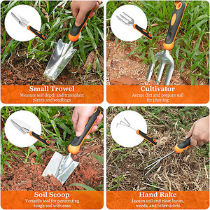 Ánh nắng mặt trời Tùy Chỉnh Công cụ làm vườn thiết lập cao cấp sáp vải vườn công cụ lưu trữ Tote Túi - Product Image 6