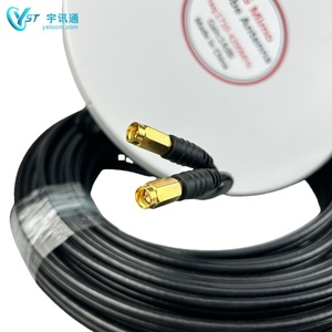 Dual 30dbi <span class=keywords><strong>Mimo</strong></span> exterior ABS de alta ganancia para Antena celular Vertical SMA 40 cm 1700 Set 23dbi 150m Recepción de señal para - Product Image 4