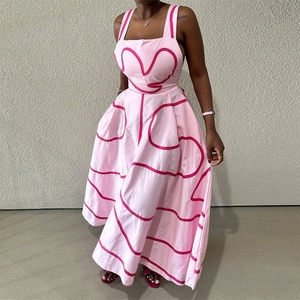 Nouvelle Robe Décontractée d'Été 2025 pour Femme, Coupe Midi Amincissante, en Mousseline, Sans Manches, Col Carré, Couleur Unie - Product Image 3