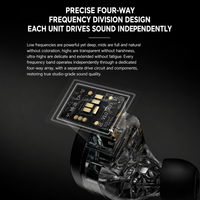 Écouteurs intra-auriculaires haut de gamme KZ Sonata X Multi BA, sensibilité 111 dB, 24-28Ω, son détaillé, connecteur 3,5 mm
