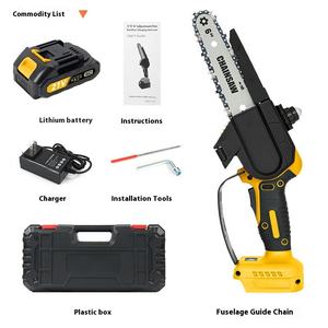 เลื่อยไฟฟ้าไร้แปรงถ่านมือเดียวขนาด6/8นิ้วอเนกประสงค์แบบพกพาสำหรับใช้ในบ้านสวนตัดแต่งกิ่งไม้ข้ามพรมแดน - Product Image 4