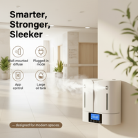 Diffuseur d'huiles essentielles sans eau en plastique, contrôlé par WiFi, à air froid, avec garantie d'un an pour usage domestique