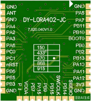 Module LoRa LoRaWAN STM32WLE5JC avec chipset SX1262 pour développement secondaire, modèle DY-LORA402-JC, antennes externes, IoT basse consommation