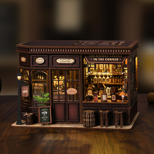 Набор для сборки миниатюрной библиотеки DIY: кукольный домик с полной меблировкой и аксессуарами для творческого творчества - Product Image 6