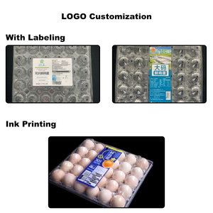 Miễn Phí Mẫu Tùy Chỉnh Kích Thước Rõ Ràng Nhựa Trứng Carton Đa-Màu Pet 30 Lỗ Khay Vỉ Cho Trứng Bán Hàng - Product Image 4