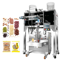 Machine d'emballage de sachets de thé pyramidaux entièrement automatique multifonctionnelle, contrôle PLC, scellage intérieur/extérieur, acier inoxydable