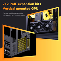 SNOWMAN White Airflow Full Tower Case ATX PC Gaming Case Dual Vidrio templado con USB3.0 Tipo C Incluido 240mm AIO Support