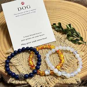 Pulsera de Piedra Natural con Cuentas de Vidrio Coloridas para la Armonía en las Relaciones, Lista para Venta al por Menor, Embalaje Garantizado - Product Image 3