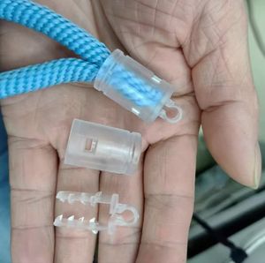 Asılı halat şeffaf toka dokuma halat asılı boyun uzun halat çift uçlu asılı plastik bagaj, yeni ürün - Product Image 2