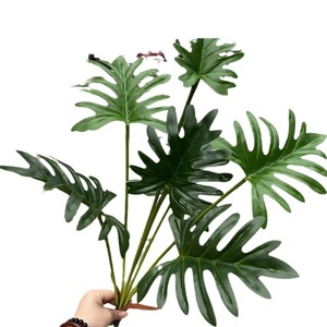 Colección de plantas verdes del fabricante de hojas de Filodendro de Monstera grandes de 7 cabezas para jardín, selva tropical, plantas artificiales, vegetación - Product Image 5