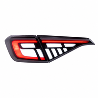 Feu arrière LED fumé avec barre lumineuse blanche et clignotant séquentiel, pièce de rechange Nafu Auto pour Honda Civic 11e génération berline 21-23