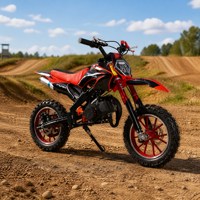Motor Trail Mini 49cc 2 Tak untuk Anak, Berbahan Bakar Bensin, Starter Tarik, Berpendingin Udara, Kecepatan 25MPH