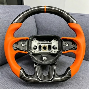 Volant de voiture en gros, volant sport noir de haute qualité en fibre de carbone adapté pour Dodge <span class=keywords><strong>Challenger</strong></span> SRT 2015 2016 2017 <span class=keywords><strong>2018</strong></span> - Product Image 5