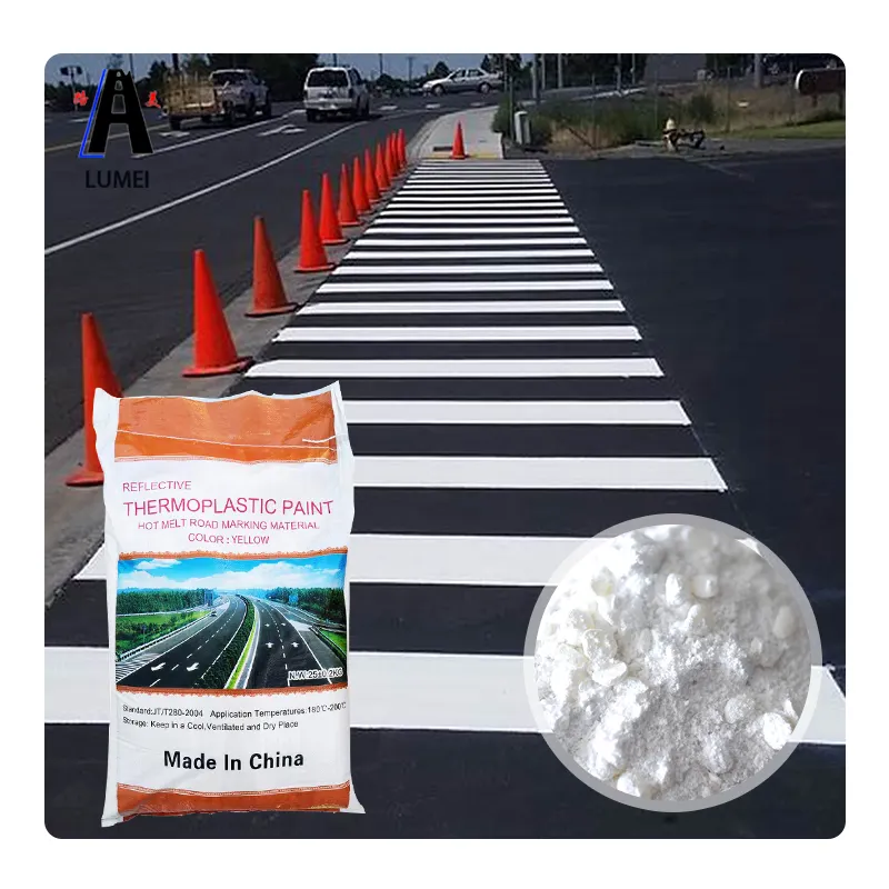 High Reflective White and Yellow Highway road line marking pavement paint used in road marking