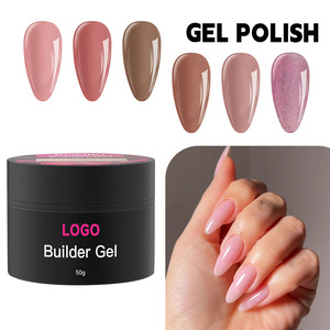 New Arrival OEM 50g Hard Gel <b>Nail</b> Builder Extension Gel Mixed Colors Professional UV <b>Nail</b> Construction Builder Gel <b>Nail</b> Polish - Product Image 1