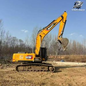 Excavatrice sur chenilles d'occasion SANY 215, marque japonaise d'origine, 22 tonnes, taille moyenne, excavatrice sur chenilles d'occasion - Product Image 3