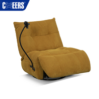 Fauteuil pivotant de salon en tissu MANWAH CHEERS pour hôtel, mobilier démontable, fauteuil inclinable rotatif une place, canapé