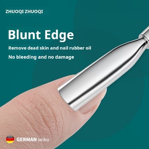 Venta al por mayor de acero inoxidable pinza para uñas con logotipo personalizado cutícula duradera antideslizante HERRAMIENTA DE MANICURA hoja con punta afilada - Product Image 3