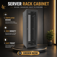 Gabinete de Red para Centro de Datos, de Acero, 24U, 800*800mm, Tipo Rack, en Stock