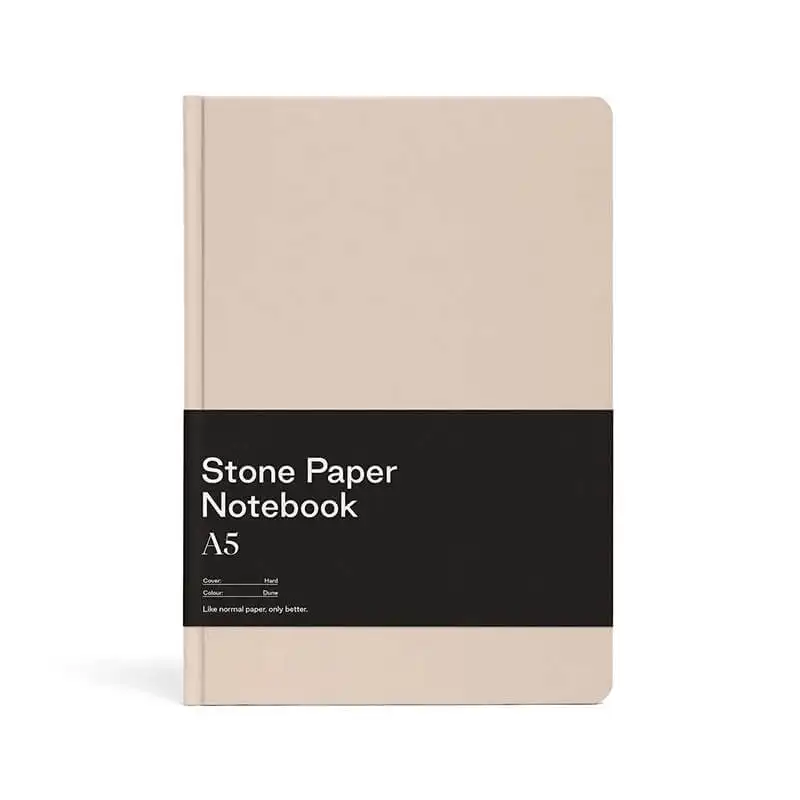 GuangAo custom printing logo page layout A5 hardcover notebook daily weekly stone paper planner