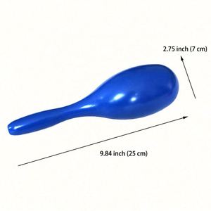 Maracas personnalisées avec logo, grandes, en plastique, pour fêtes mexicaines, pour enfants, colorées, néon, pour l'éveil musical des bébés - Product Image 2