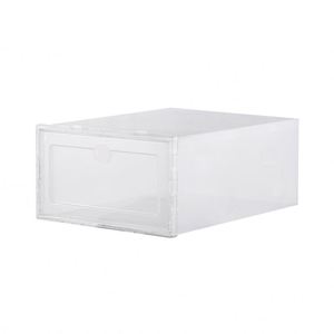 Plastic Clear Shoe <b>Box</b> Stackable Shoes Organizer Magnetic <b>Foldable</b> Case Transparent Shoe Organizer - Product Image 4