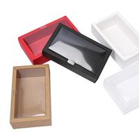 China Herstellung Custom Design heißer Verkauf einfache transparente PVC Kraft Box Geschenk box Verpackung mit Logo