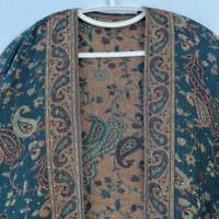 Ensemble Abaya en Pashmina Viscose avec Châle Scintillant Orné de Strass, Style Artisanal, Long et Charmant, pour Femme, Idéal pour les Festivals et la Maison