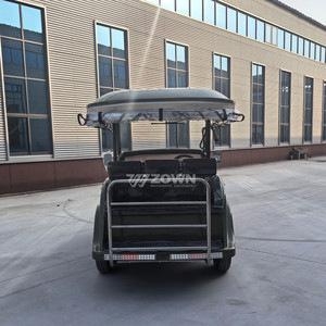 รถชมวิวไฟฟ้า ZOWN Classic แบบ 4 ล้อ สำหรับผู้ใหญ่ สีเขียวมะกอก พร้อมรายละเอียดโครเมียม - Product Image 6