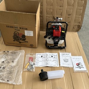 Bomba de agua a gasolina Sh de 1 HP, 2 tiempos, con tanque de combustible de 1.2L para riego y drenaje agrícola - Product Image 3