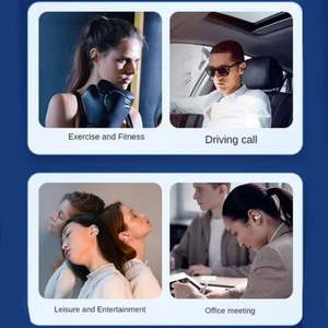 Auriculares Inalámbricos TWS con Conducción Ósea, Diseño de Gancho Abierto, Sonido Estéreo HFIF, Luz LED, Cancelación de Ruido, para Juegos y Deportes - Product Image 5