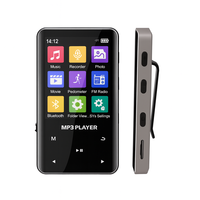 Reproductor MP3 MP4 de 2.4 Pulgadas con Clip 5.0, Radio FM, Grabadora de Voz y Libro Electrónico, Reproductor de Música Deportivo Portátil de Plástico