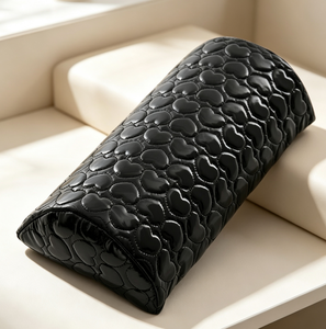 Coussin repose-main en cuir PU rose pour manucure, amovible et lavable, pour salon et usage domestique - Product Image 5