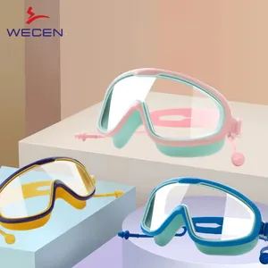 New Design Silicone Swimming Goggles Big Frame Glass Waterproof Anti-fog Wide Vision Swim Goggles