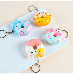 CHENXI Mix Donuts Slow Rising PU <b>Balls</b> Stress Relief Toys DIY Bag Pendant Keychain <b>Squeeze</b> Animal Squishy Toy 5.5cm Unisex - Product Image 5